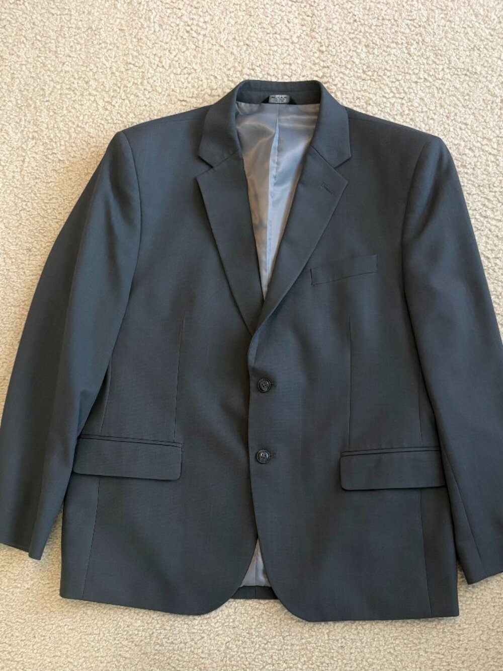 Haggar Tailored Fit Travel Performance Suit Jacket – Size 44 Short – Dark Grey